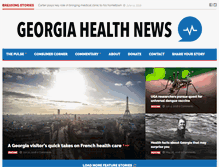 Tablet Screenshot of georgiahealthnews.com